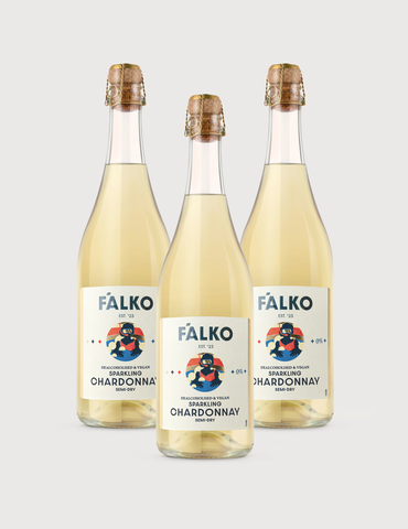 3-PACK F'ALKO Sparkling Chardonnay 0% (750 ml)
