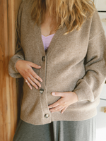 Merino Cardigan · taupe