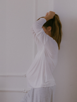 Longsleeve Nursing Top · creamy white