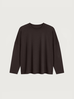 Longsleeve Basic Top · mocca brown