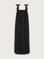 Elis Dress · Black Cotton Muslin
