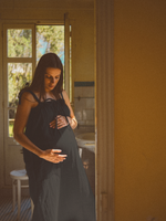 Elis Dress · Black Cotton Muslin