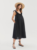 Lusia Midi Dress · soft black