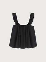 Lusia Top · soft black plumeti dots