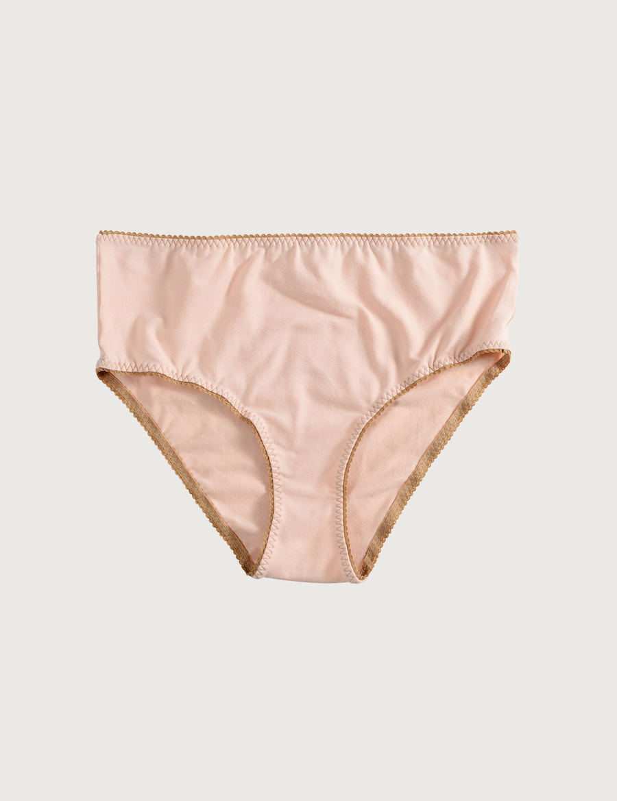 COTTON Blush Bottoms · z wysokim stanem