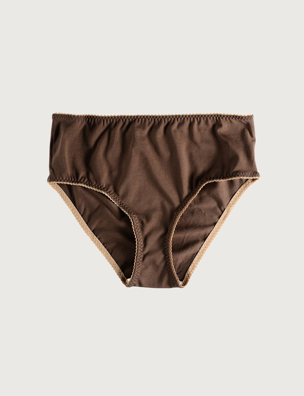 Cotton COCOA BUTTER Bottoms · z wysokim stanem