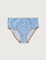 PRINTED COTTON Daisy Bottoms · z wysokim stanem