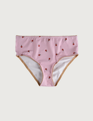 PRINTED COTTON Lilli Bottoms · z wysokim stanem