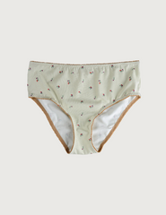PRINTED COTTON Posy Bottoms · z wysokim stanem
