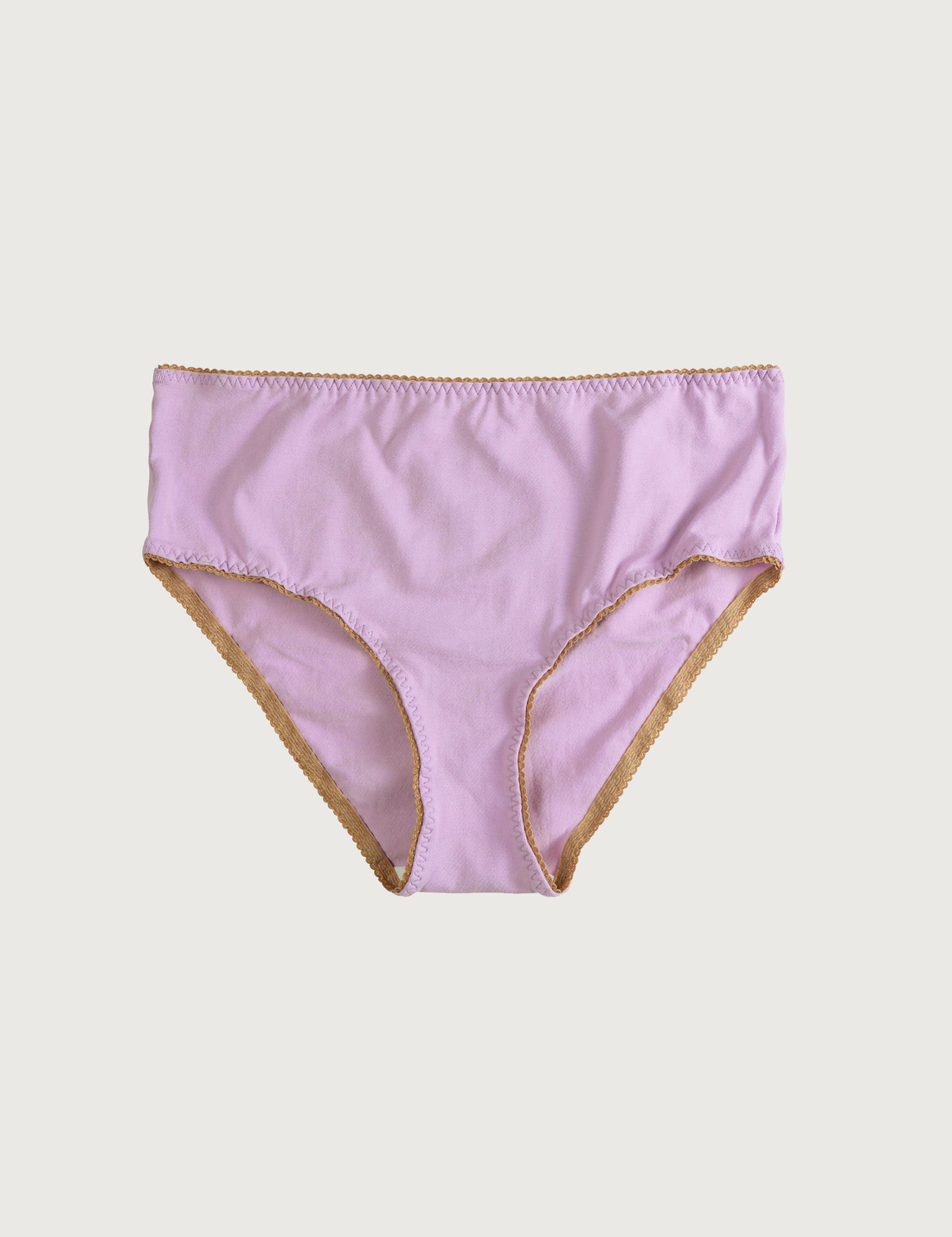 COTTON Lilac Bottoms · z wysokim stanem