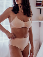 COTTON Blush Bottoms · z wysokim stanem