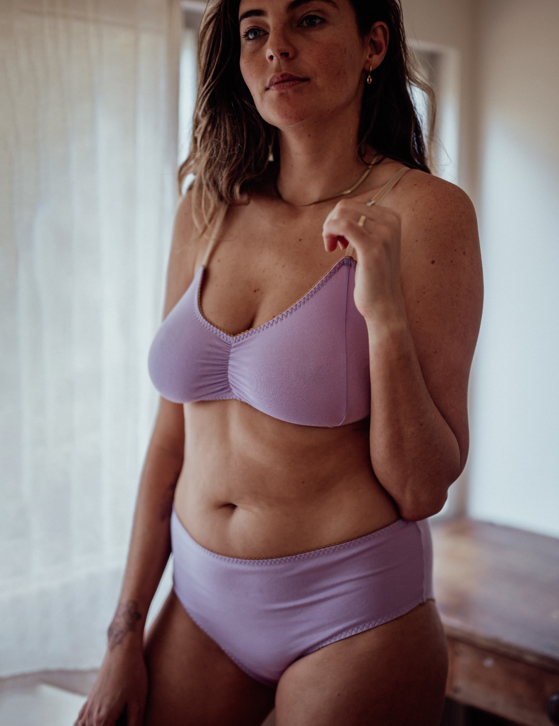 COTTON Lilac Bralette