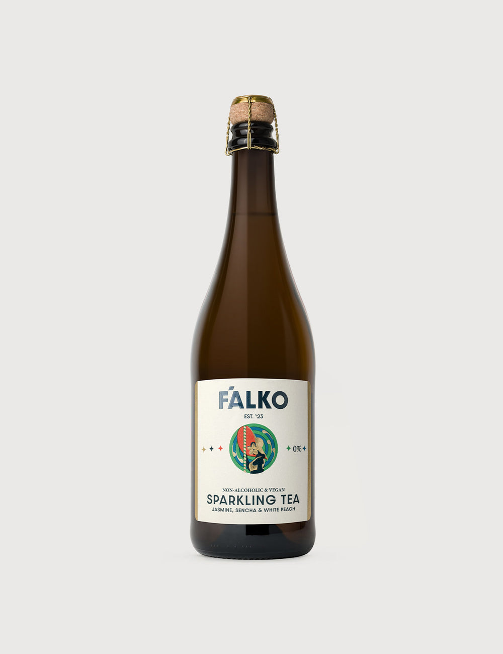 F'ALKO Sparkling Tea  0,0% · Jasmine (750 ml )