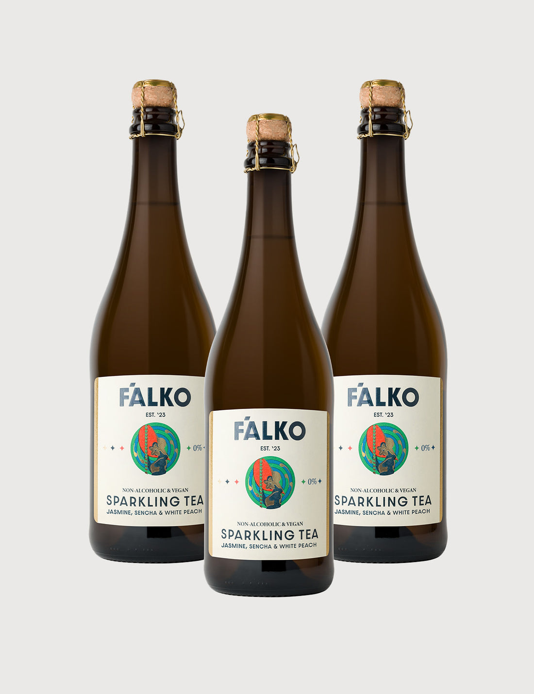F'ALKO Sparkling Tea  0,0% · Jasmine (750 ml )