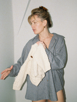 Flannel Check Shirt · blue-grey