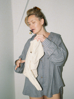 Flannel Check Shirt · blue-grey