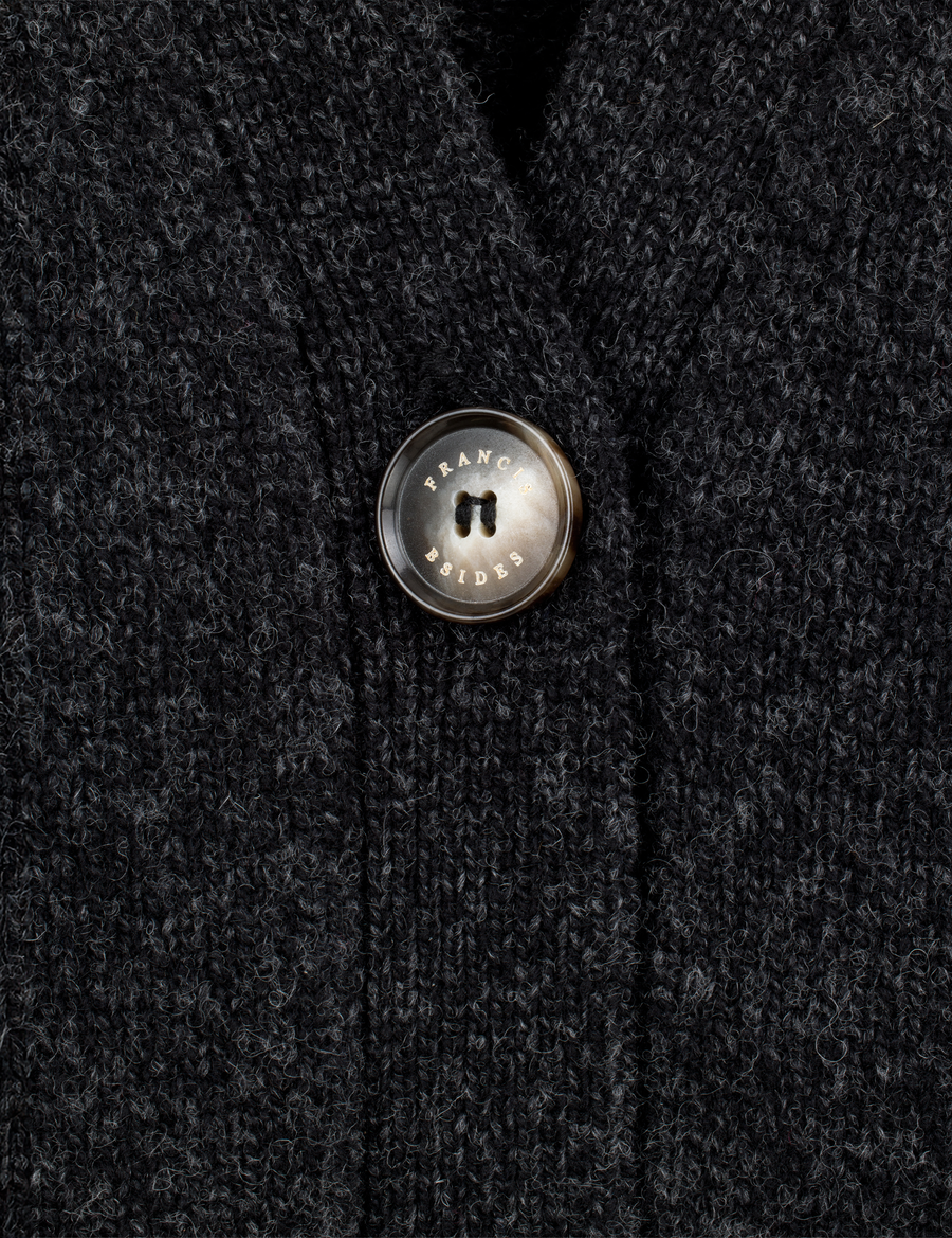 Merino Cardigan · graphite