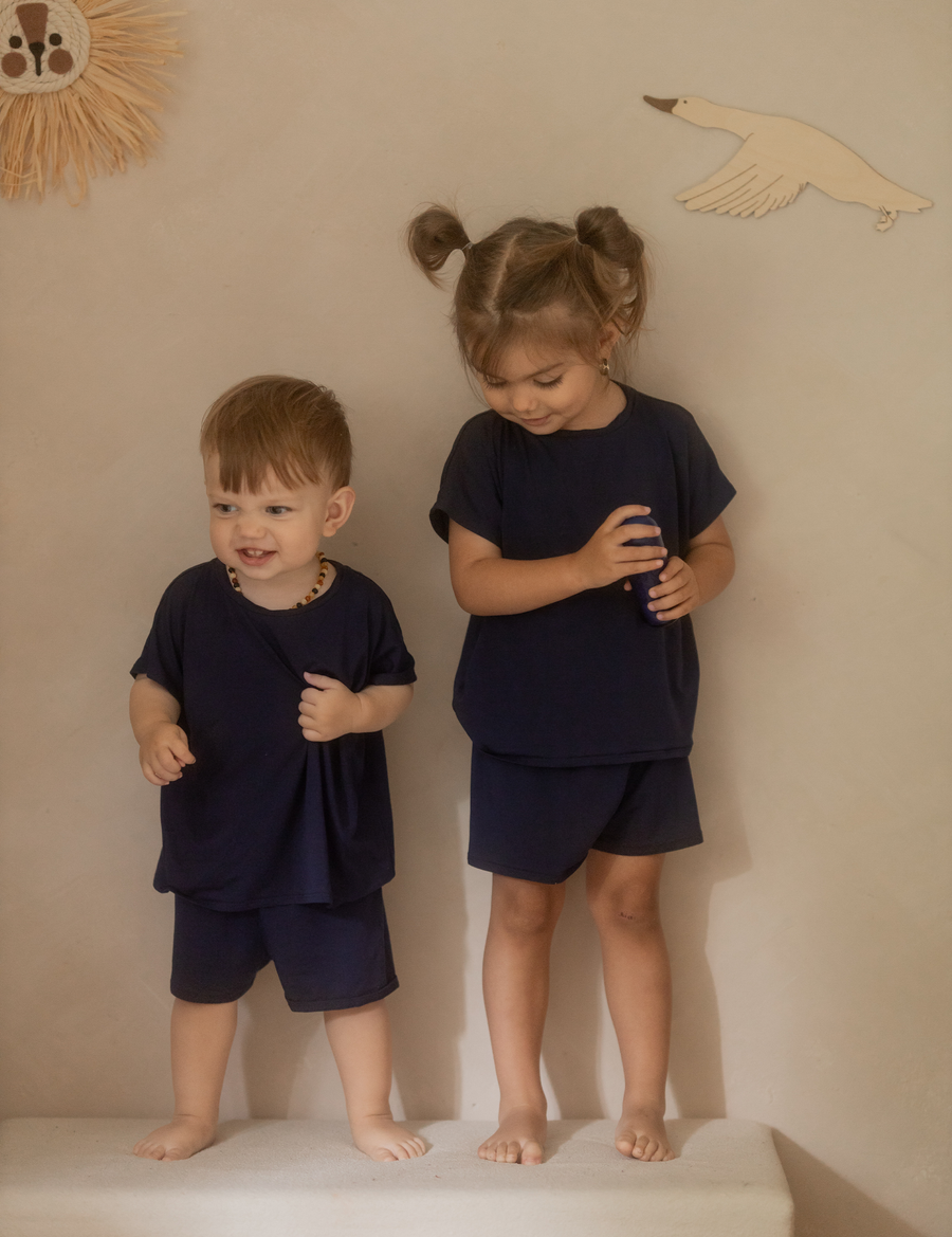 Summer PJ Set · Navy Blue