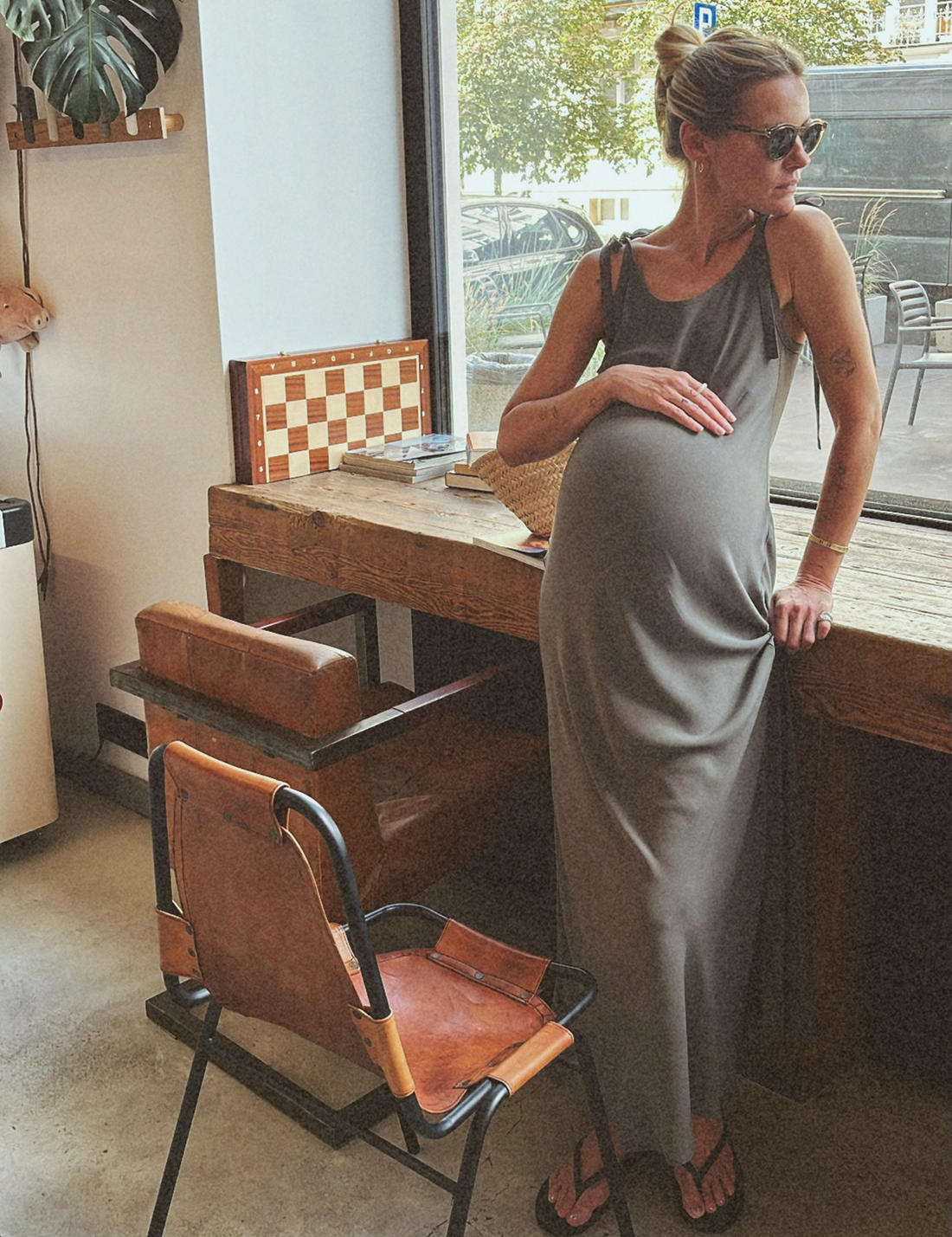 Sonia Dress · khaki green