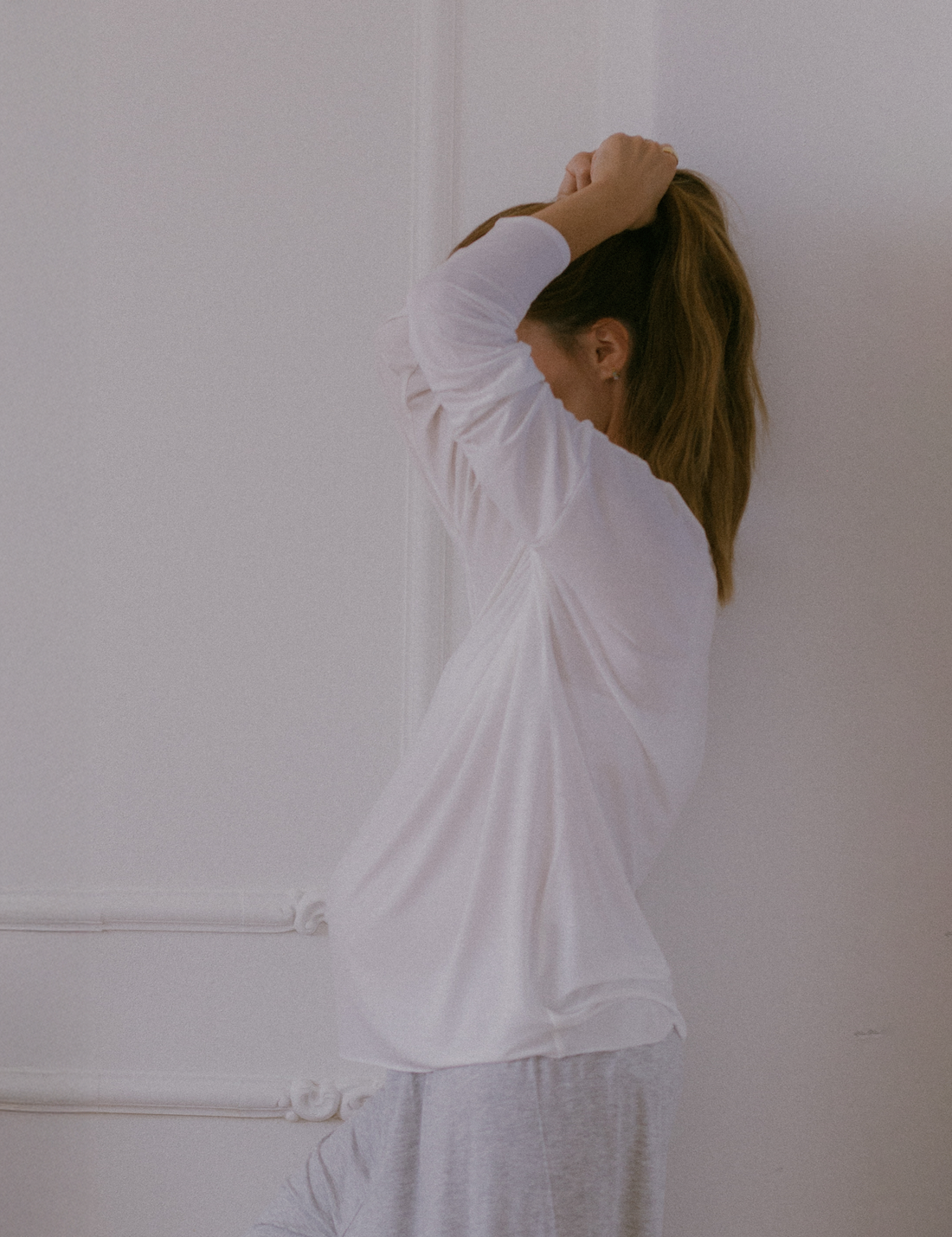 Longsleeve Nursing Top · creamy white