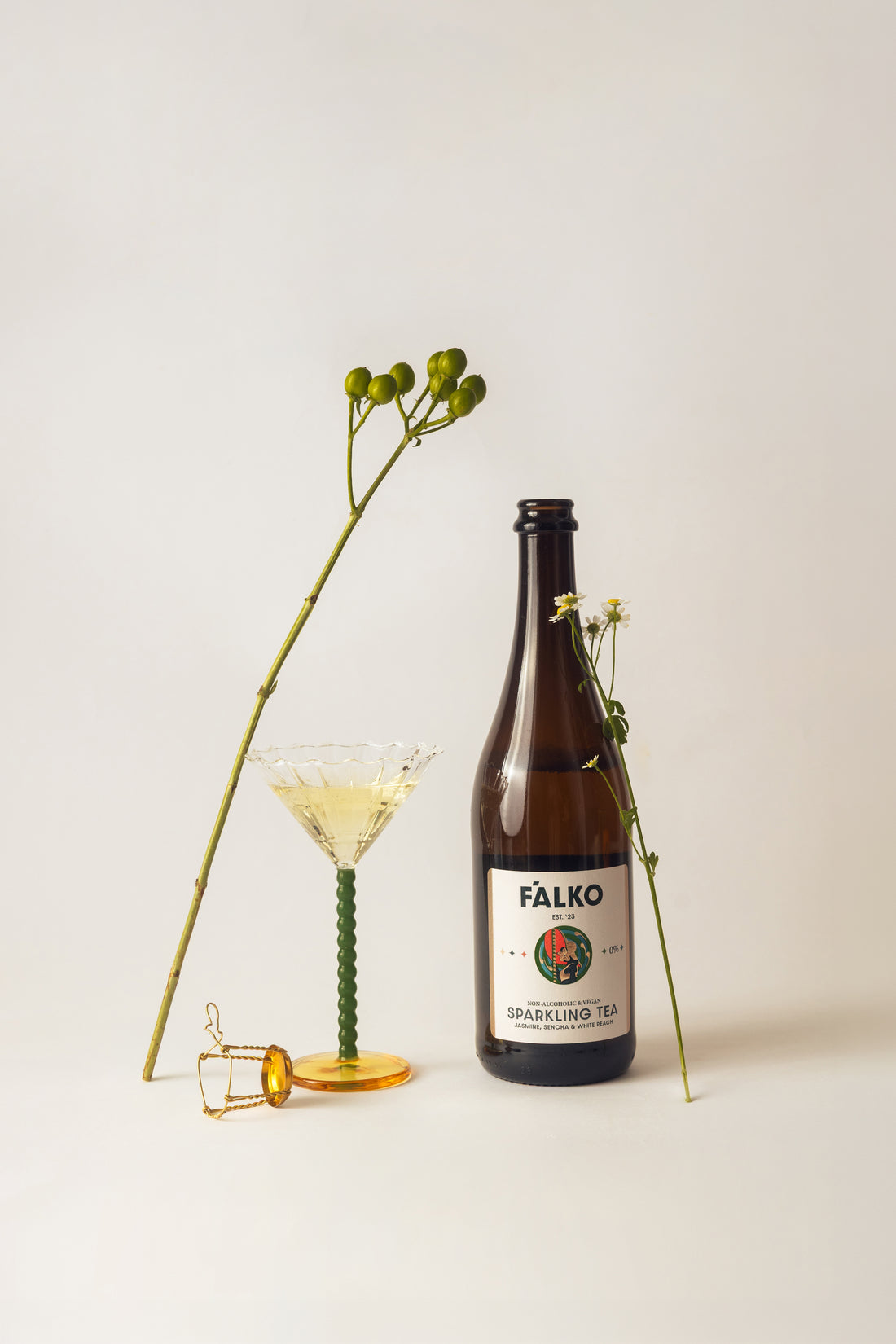 F'ALKO Sparkling Tea  0,0% · Jasmine (750 ml )
