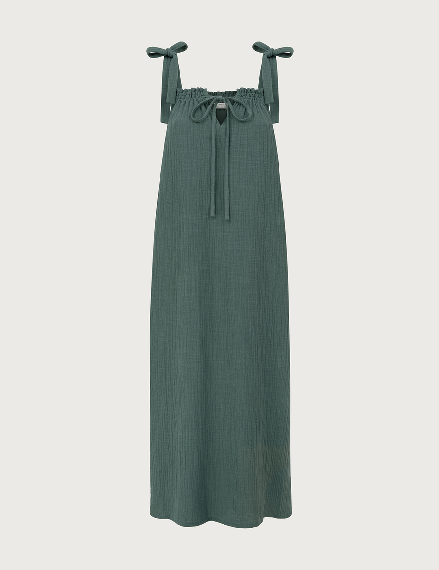 Elis Dress · Antique Green