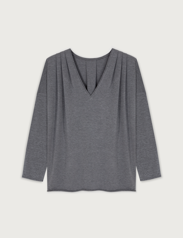 Longsleeve Nursing Top · vintage grey