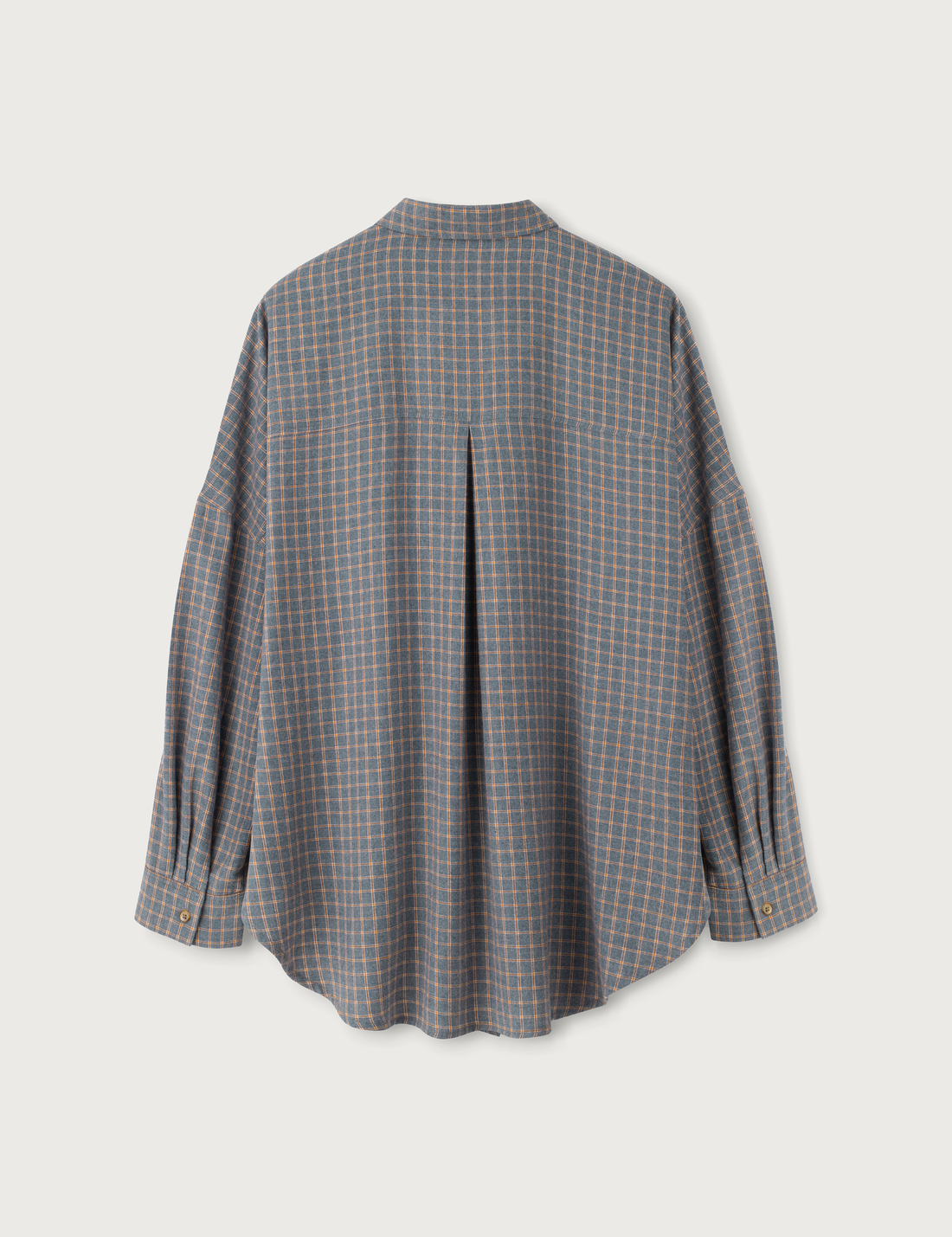 Flannel Check Shirt · blue-grey