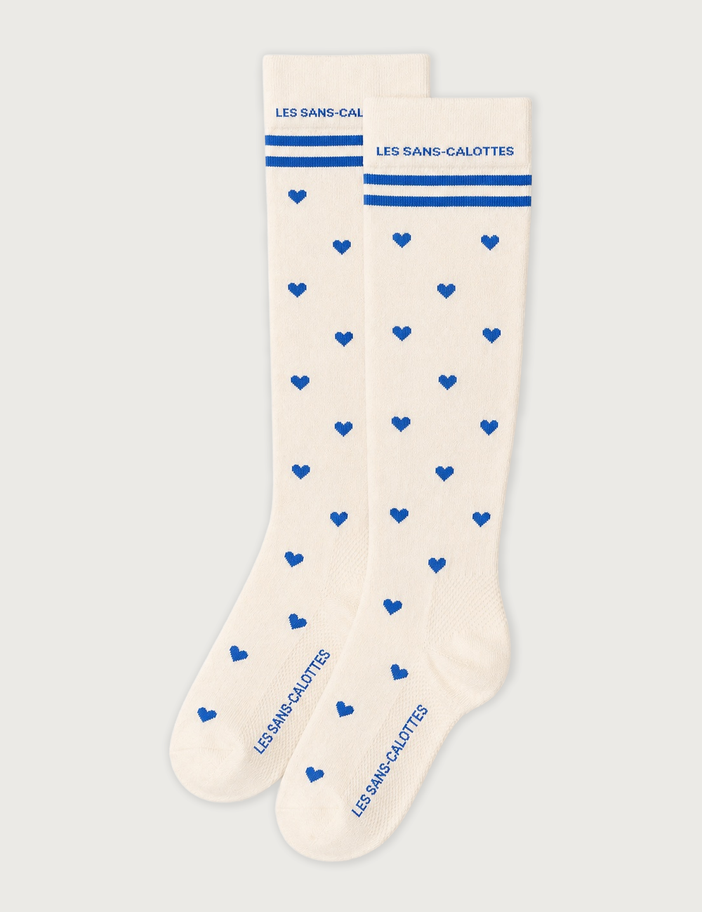 Compression socks · blue hearts