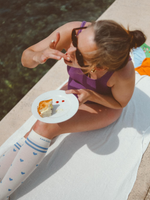 Compression socks · blue hearts