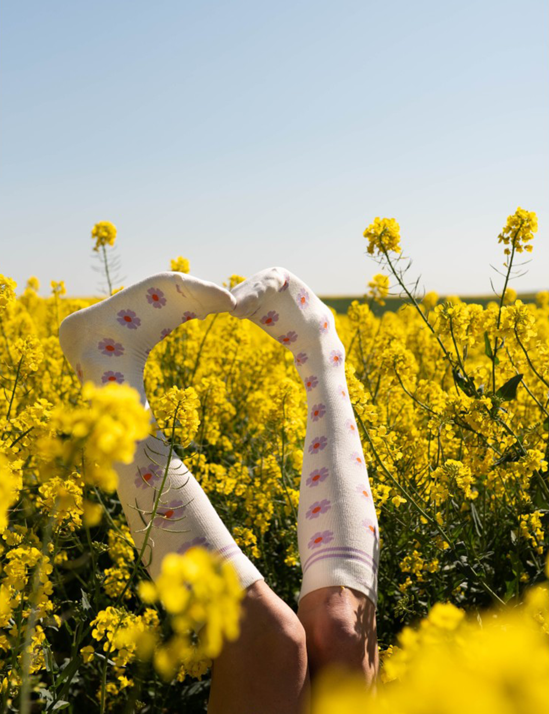 Compression socks · daisies