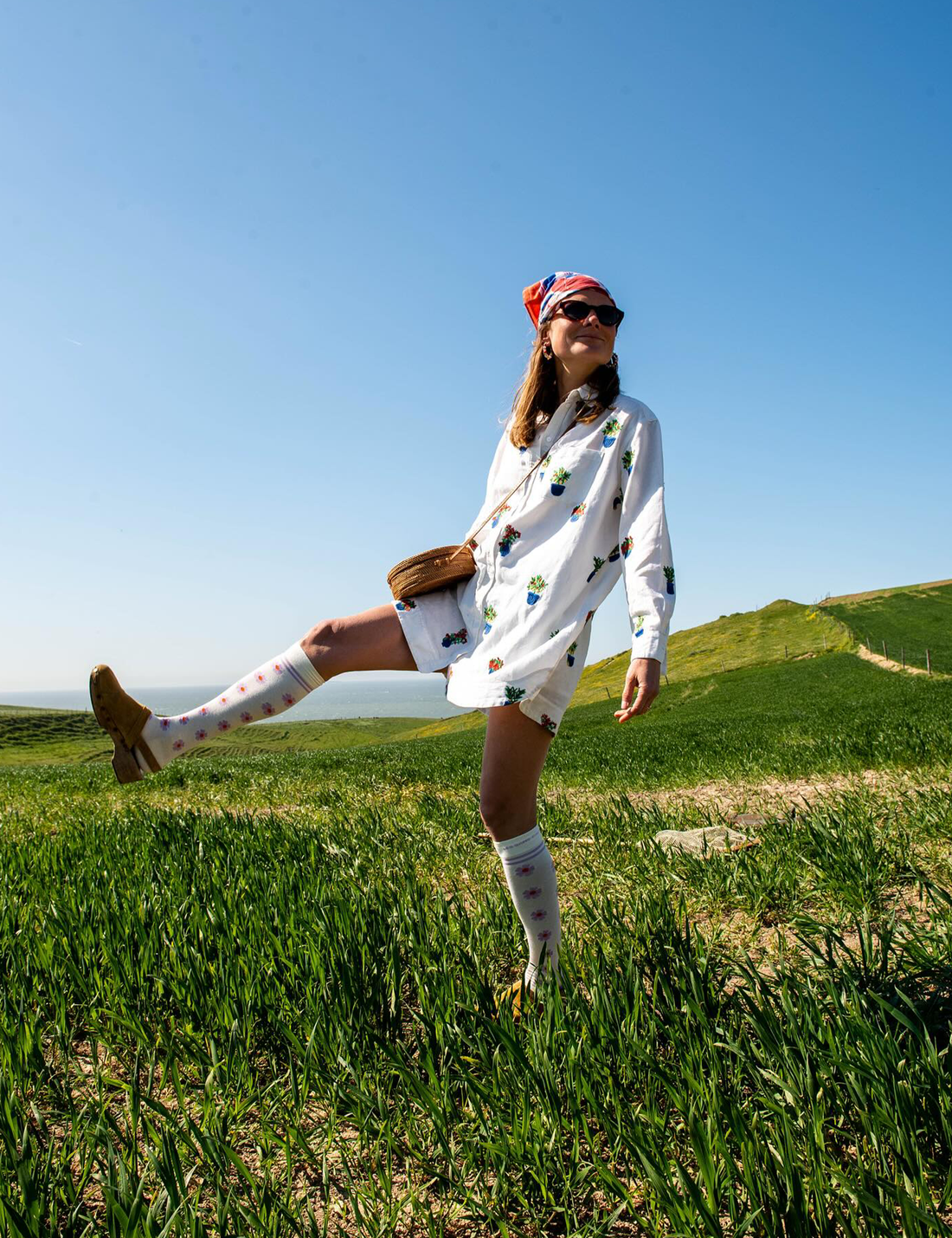 Compression socks · daisies