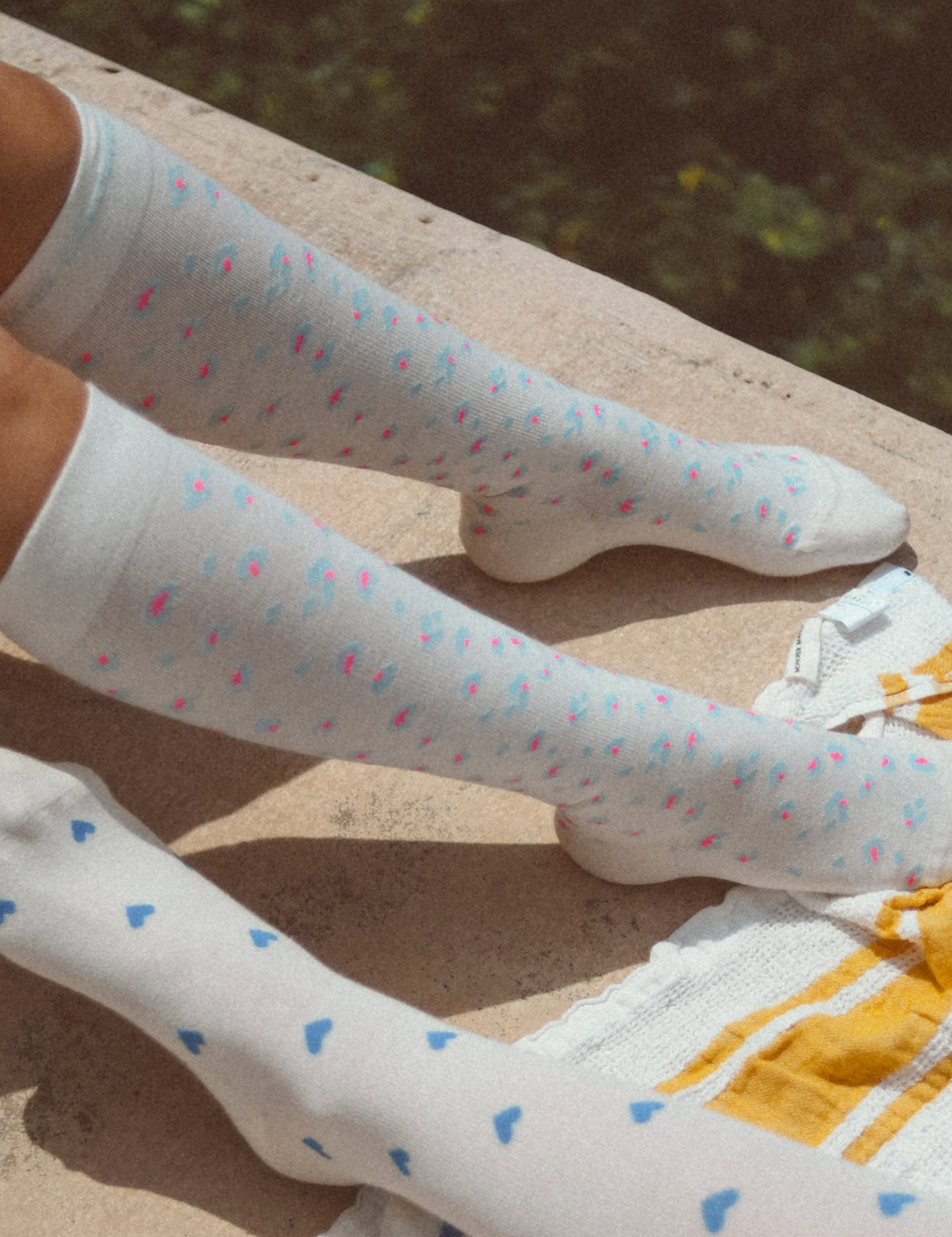 Compression socks · neon leopard print