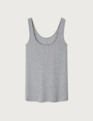 Rib Tank Top · grey melange