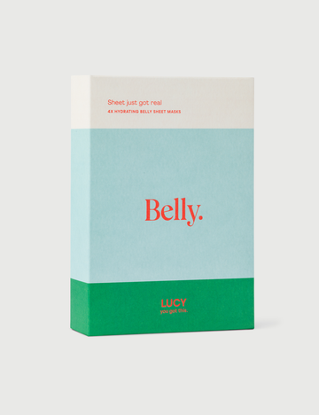 LUCY Belly Sheet Mask Set. (4x1szt)