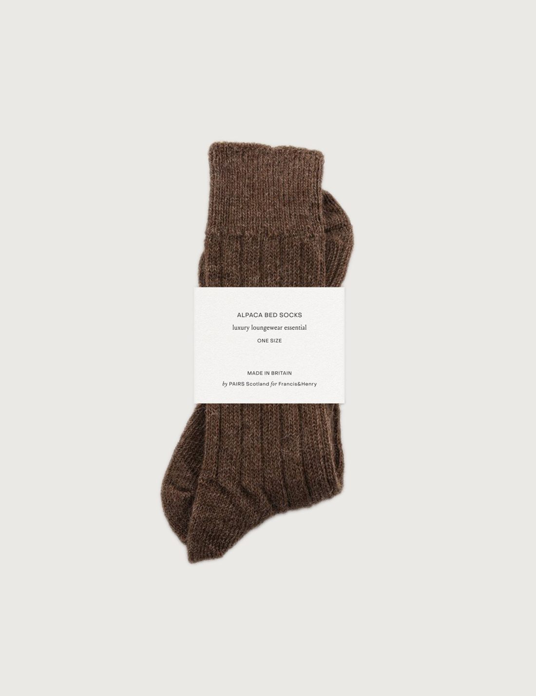 Alpaca Bed Socks · brown