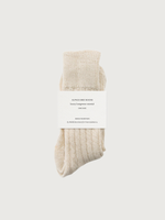 Alpaca Bed Socks · creamy white