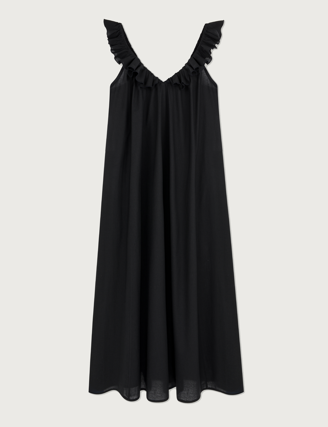 Lusia Midi Dress · black MUSLIN