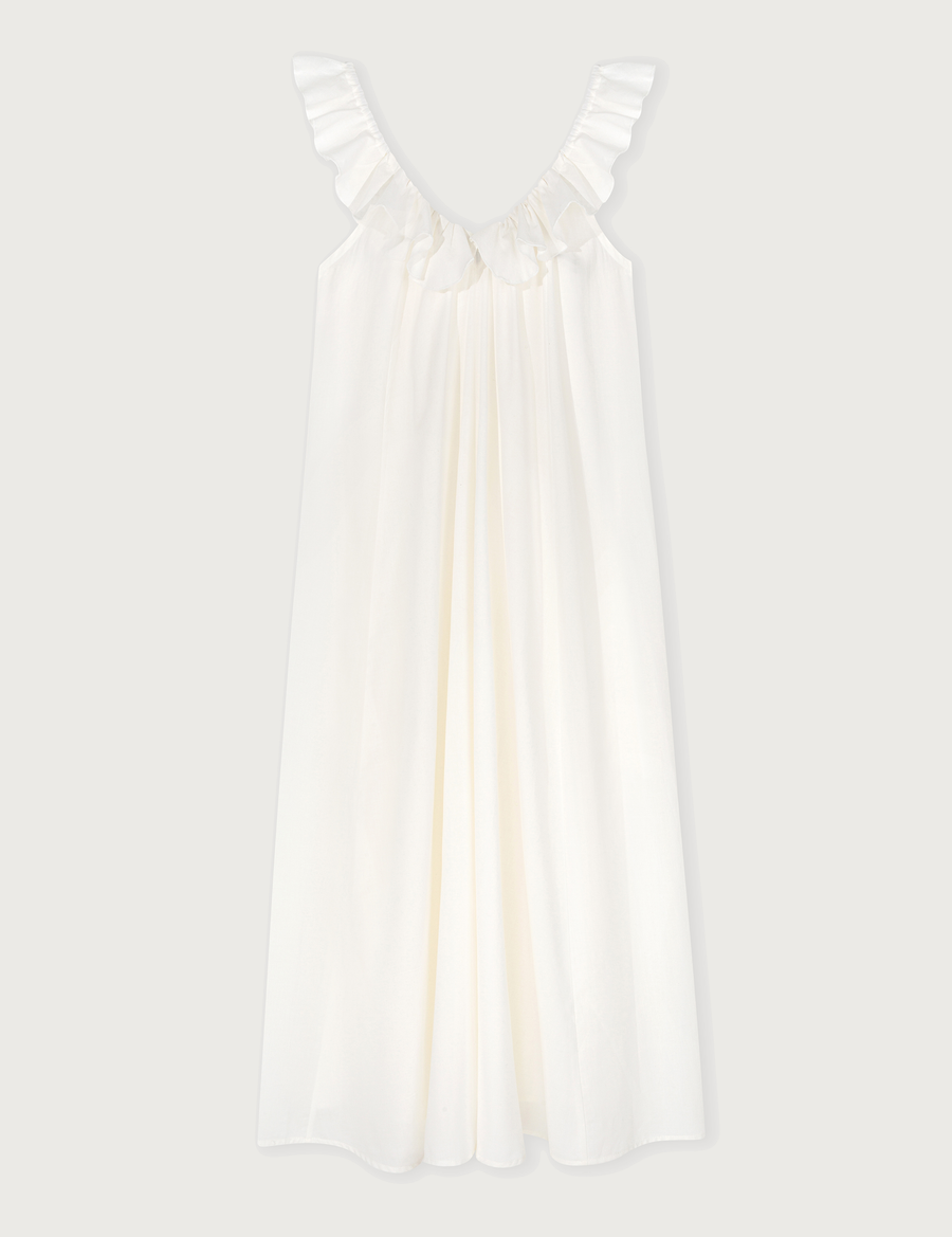 Lusia Midi Dress · creamy white