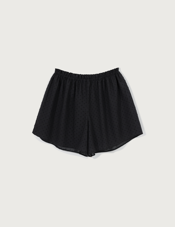 Lusia Shorts · soft black plumeti dots